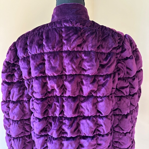 *R. MICHAEL ALAN* Vintage Purple Long Sleeve Open Front Blazer Jacket Size M - Picture 5 of 7